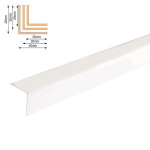 Kutna zidna lajsna L profil PVC LK BIJELA 01 – 2,75m