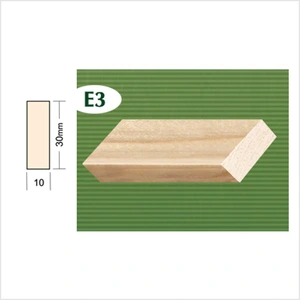 Drvena pravokutna letvica jela E3  30x10mm 2m